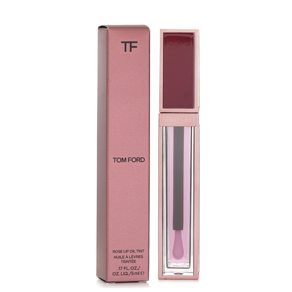 💎 Tom Ford Rose Lip Oil Tint Full-Size New In Box - Picture 10 of 11
